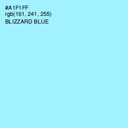 #A1F1FF - Blizzard Blue Color Image